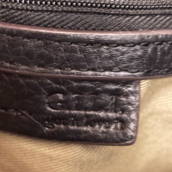 G.I.L.I. Black Pebbled Leather Convertible Backpack Shoulder Bag Tassel 13x12x5" - Picture 9 of 12